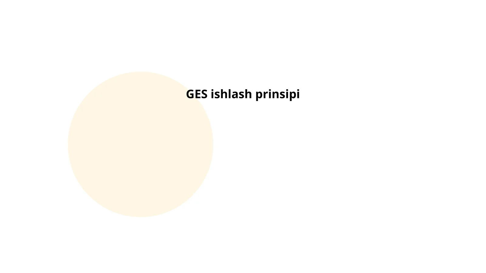 GES ishlash prinsipi