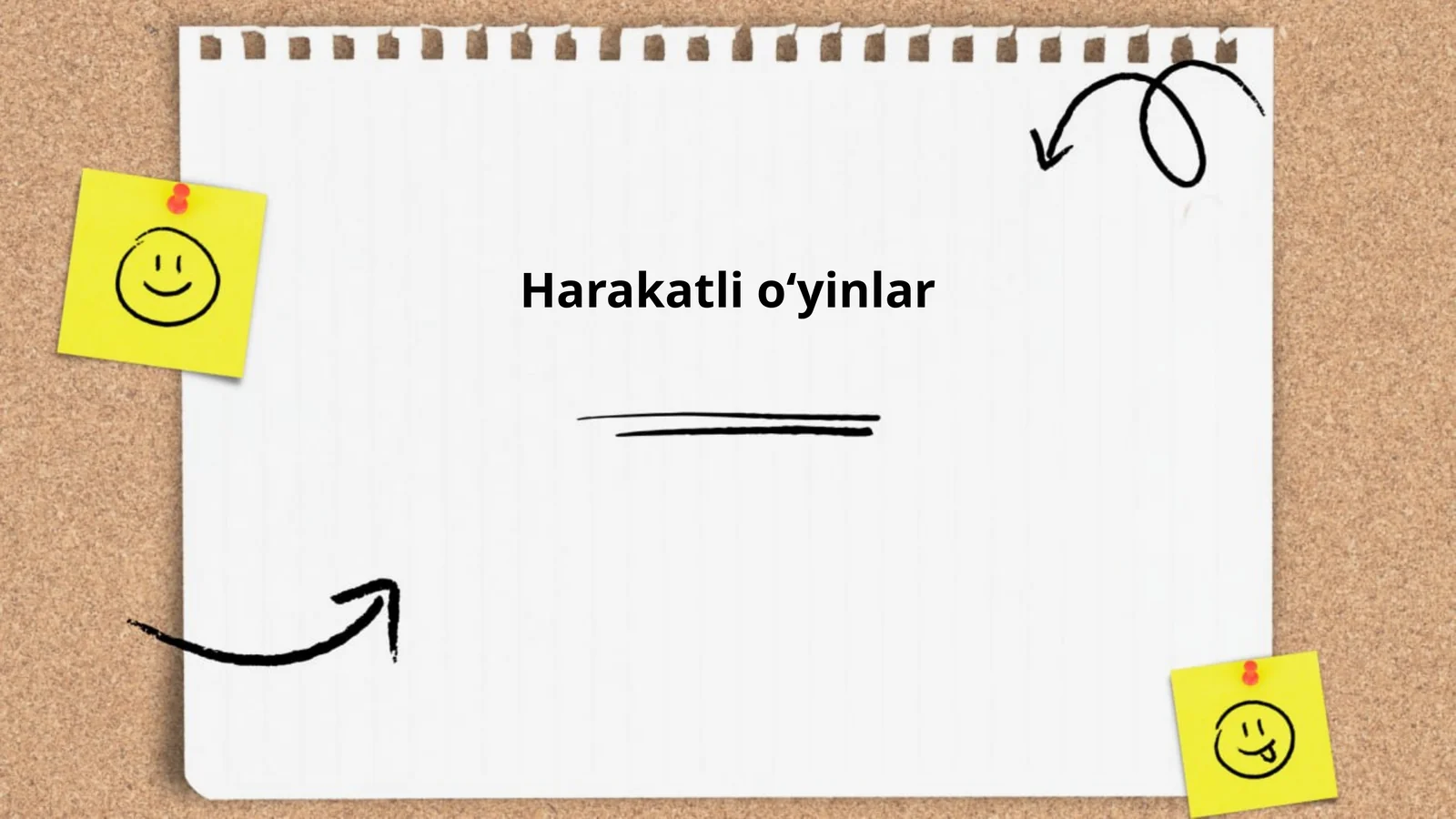 Jismoniy tarbiya fanidan tayyorlangan harakatli oʻyinlar