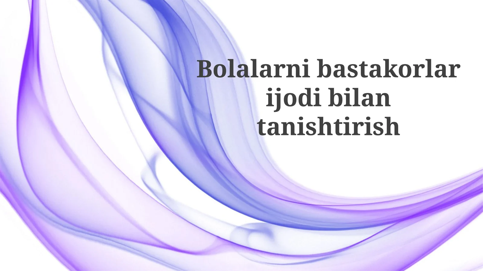 Bolalarnibastakorlarijodibilantanishtirish