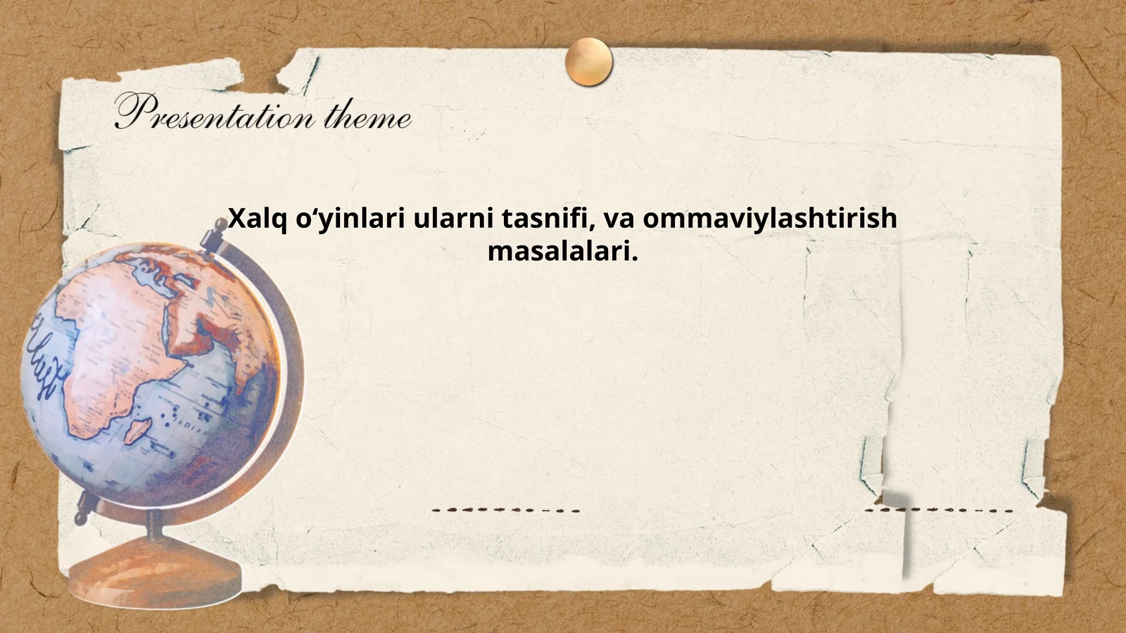 Xalq o‘yinlari ularni tasnifi, va ommaviylashtirish masalalari