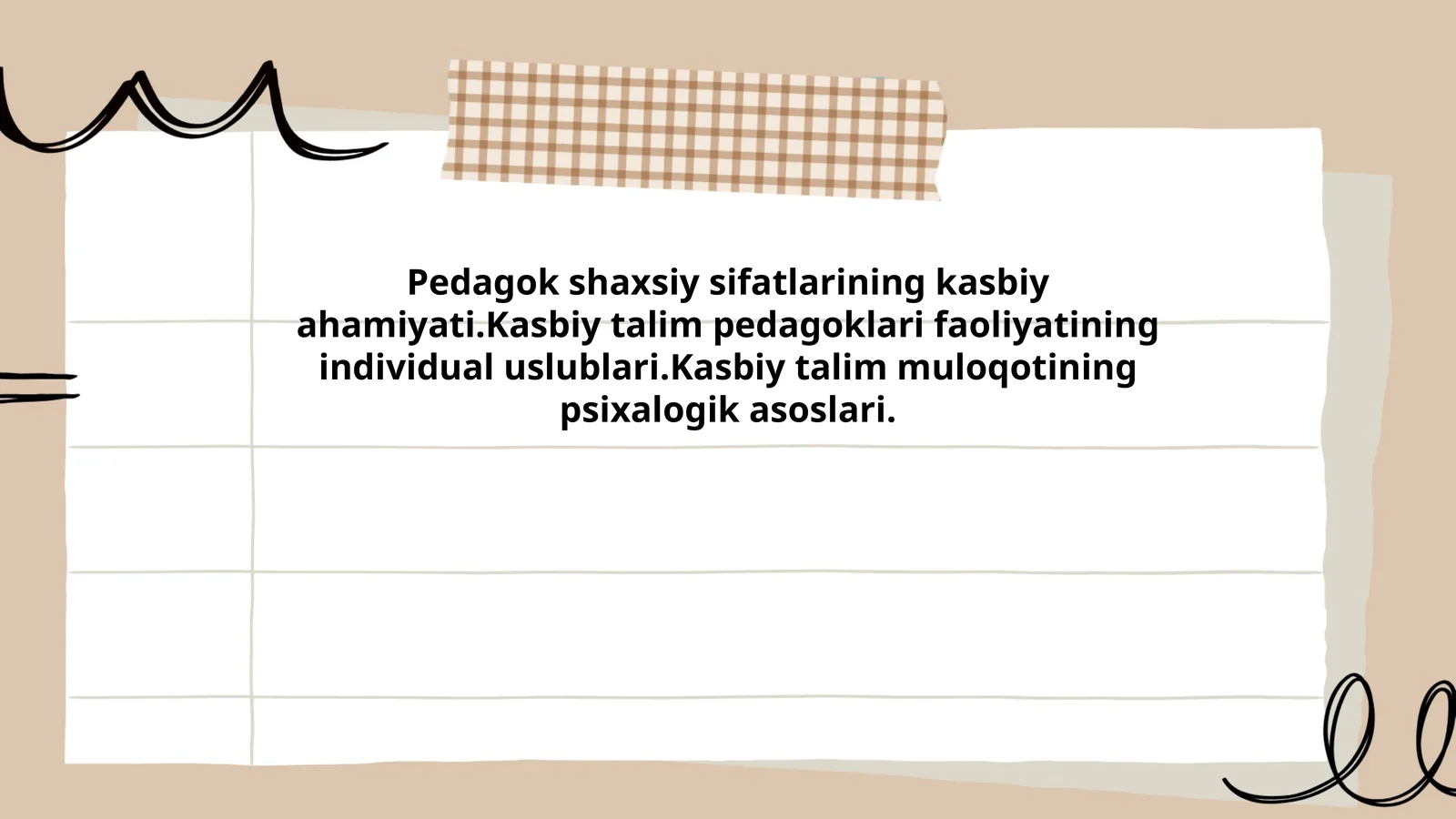 Pedagok shaxsiy sifatlarining kasbiy ahamiyati