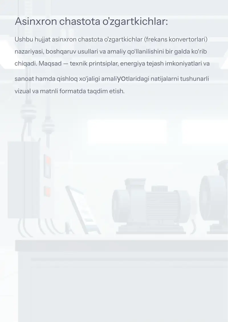 Asinxron chastota o'zgartkichlar