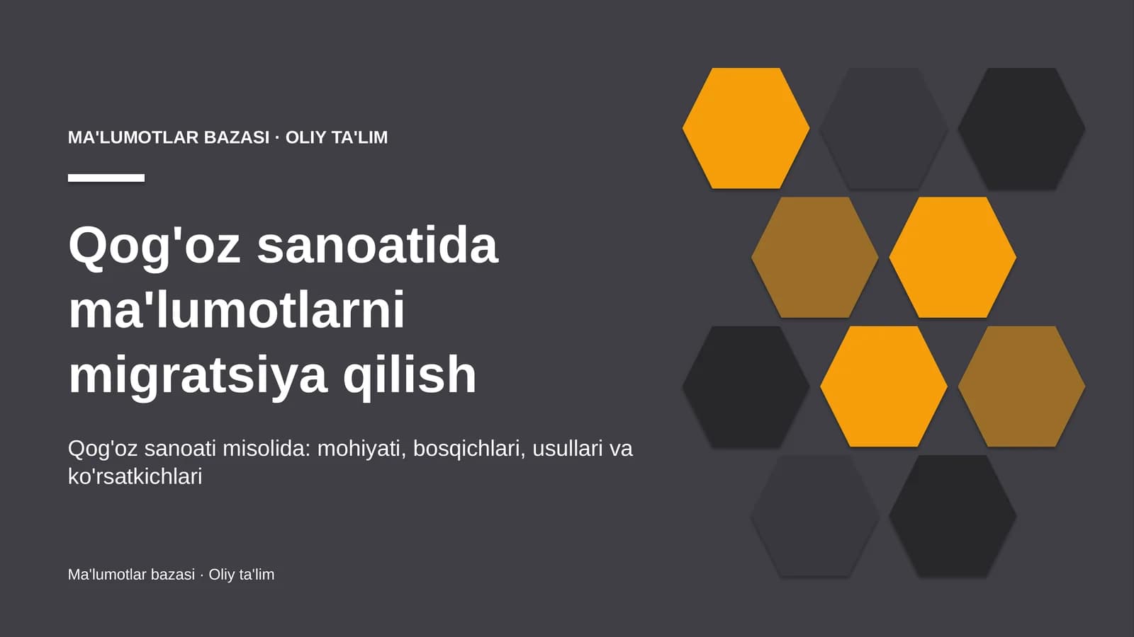 Qog'oz sanoatida ma'lumotlarni migratsiya qilish