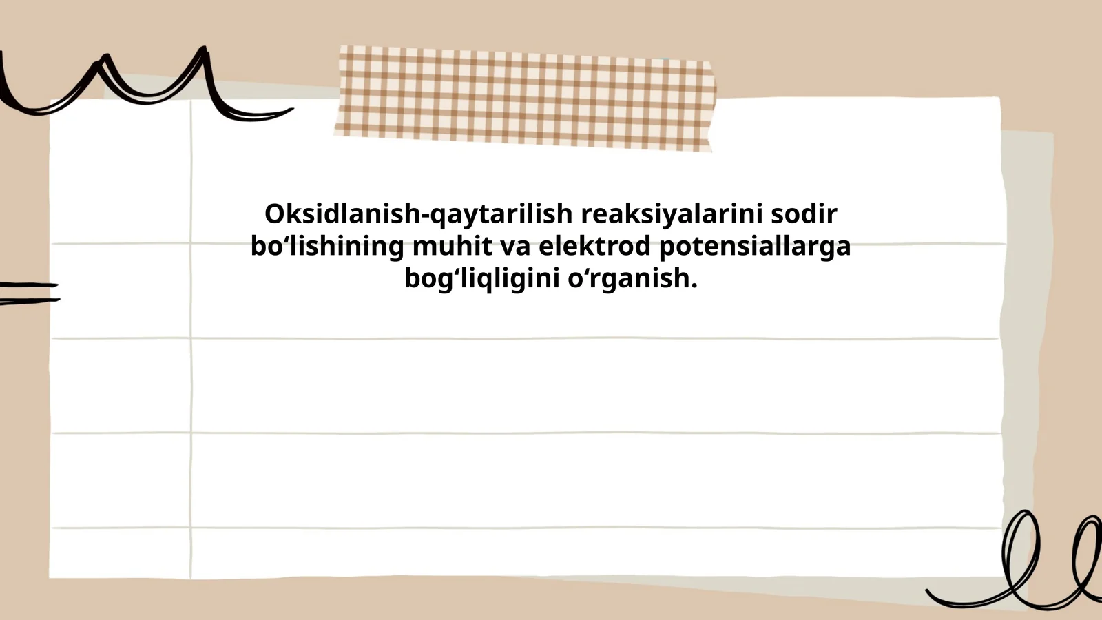 Elektrod potensial va Oksidlanish-qaytarilish reaksiyalari