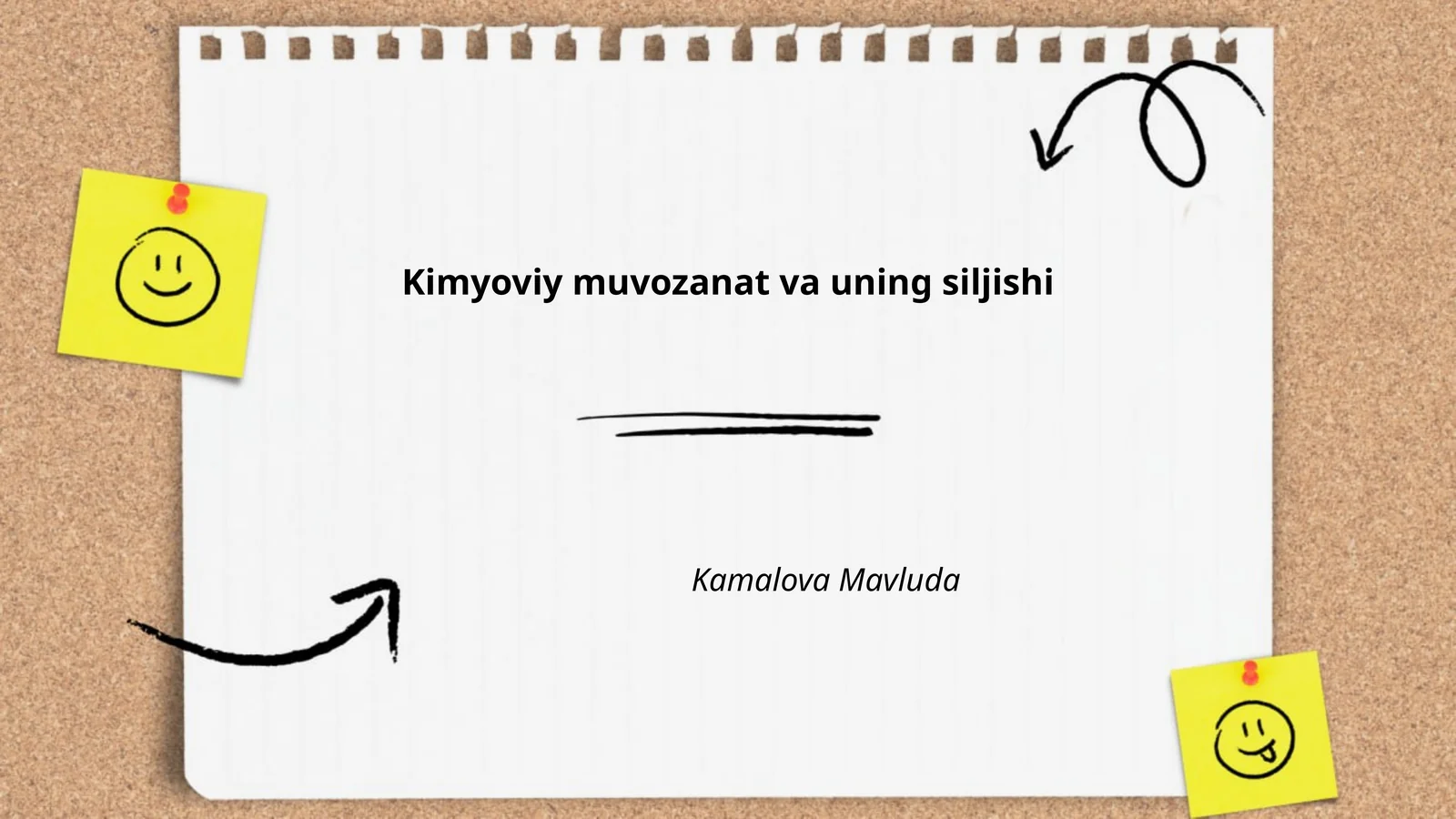 Kimyoviy muvozanat va uning siljishi