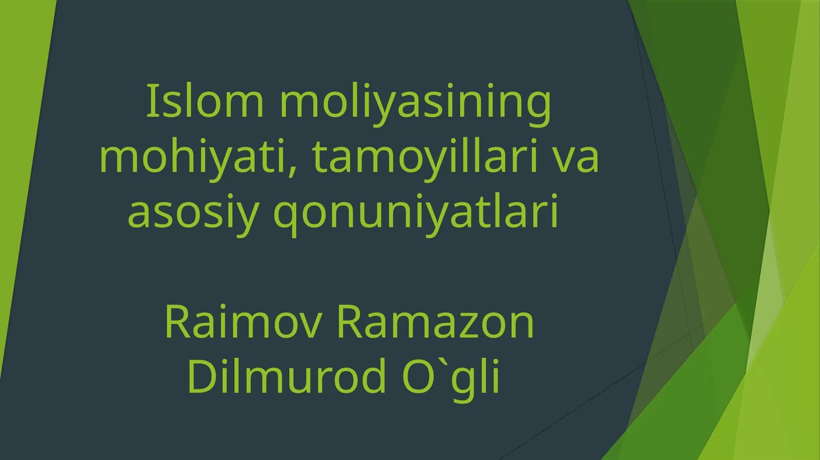 Islom moliyasi