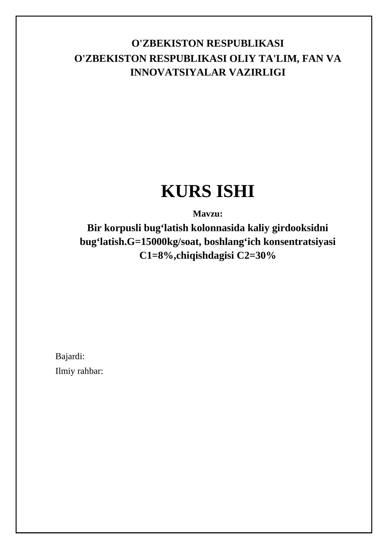 Korpusli Bug'latish Kursi