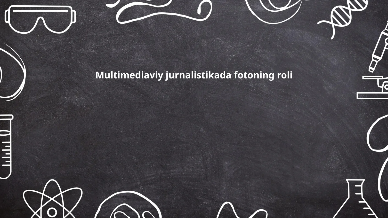 Multimediaviy jurnalistikada fotoning roli