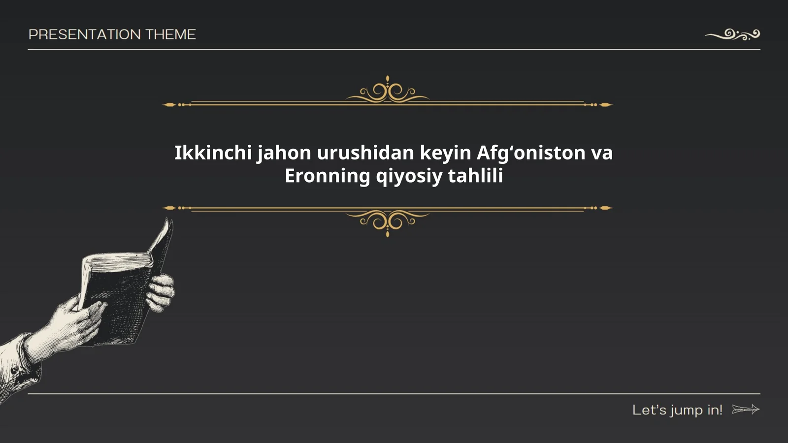 Ikkinchi jahon urushidan keyin Afgʻoniston va Eronning qiyosiy tahlili