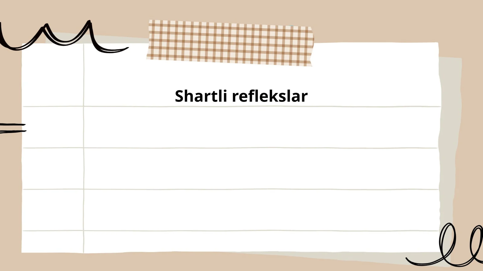 Shartli reflekslar